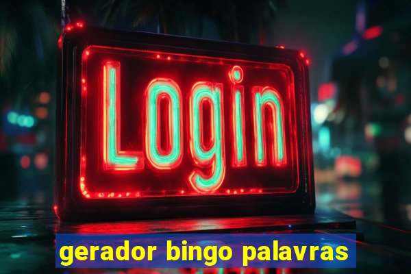 gerador bingo palavras